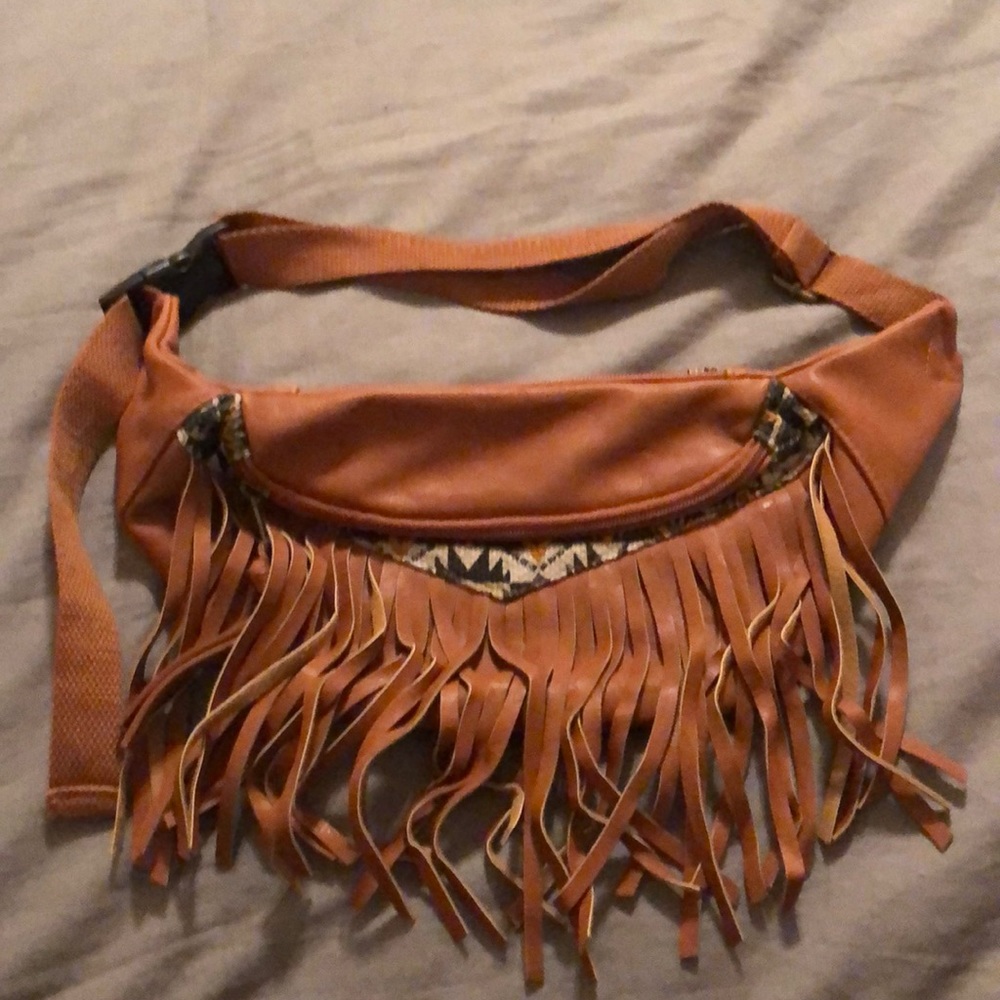 Aztec Style Fringe Fanny Pack